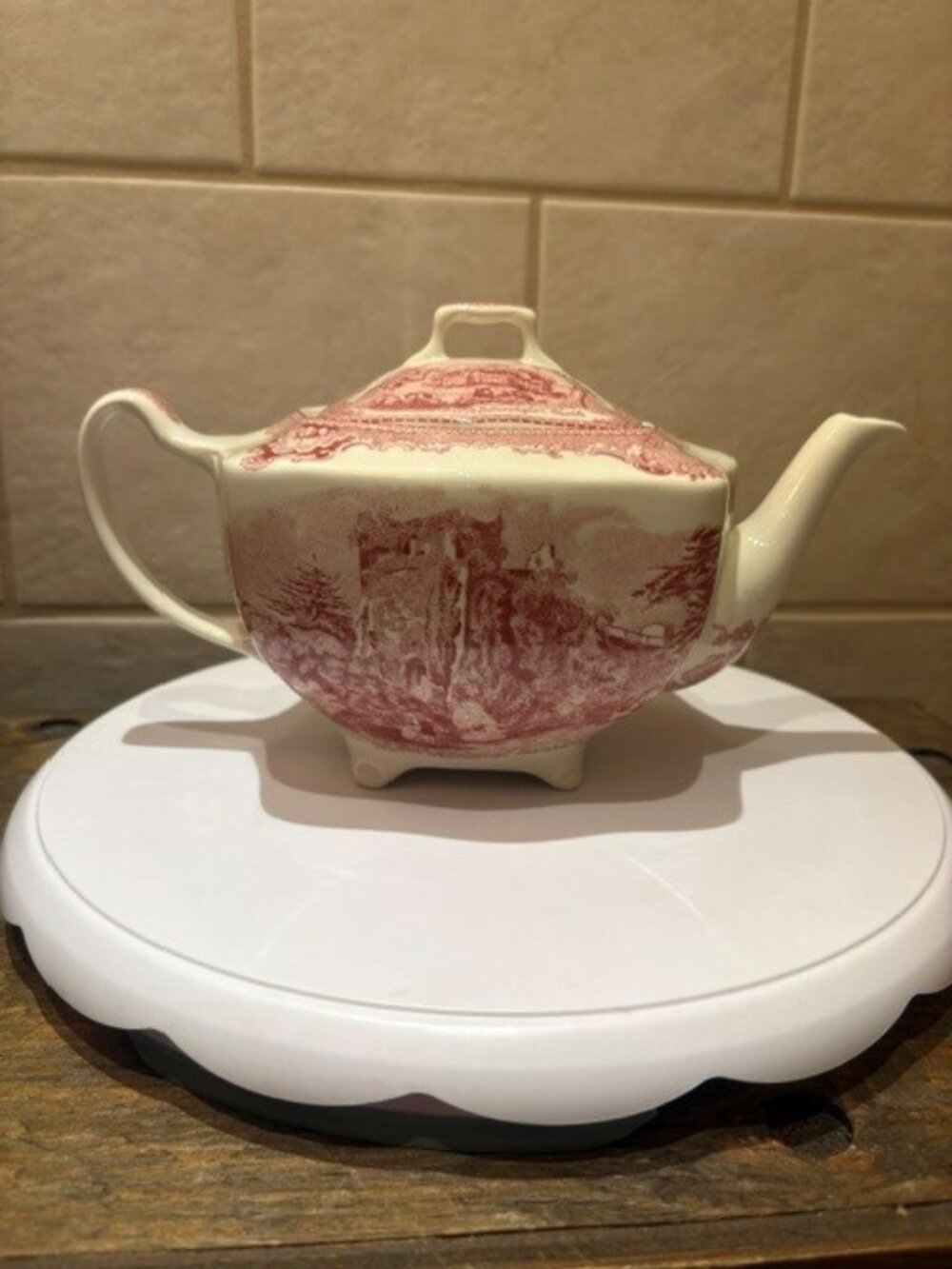 Vintage Old Britain Castles Teapot Made in England Only Stamp Johnson Brothers